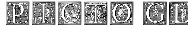 Picto Glyphs font preview